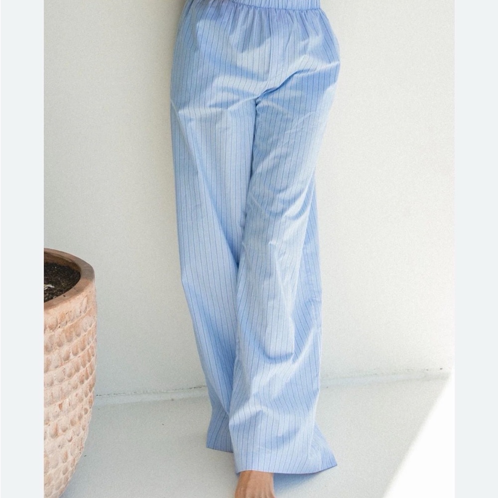 Solai the Label trip around the sun cotton poplin pants